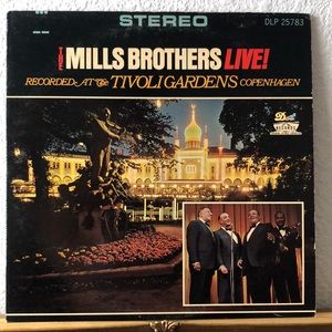 The Mills Brothers Live at Tivoli Gardens Copenhagen Vinyl Lp '66